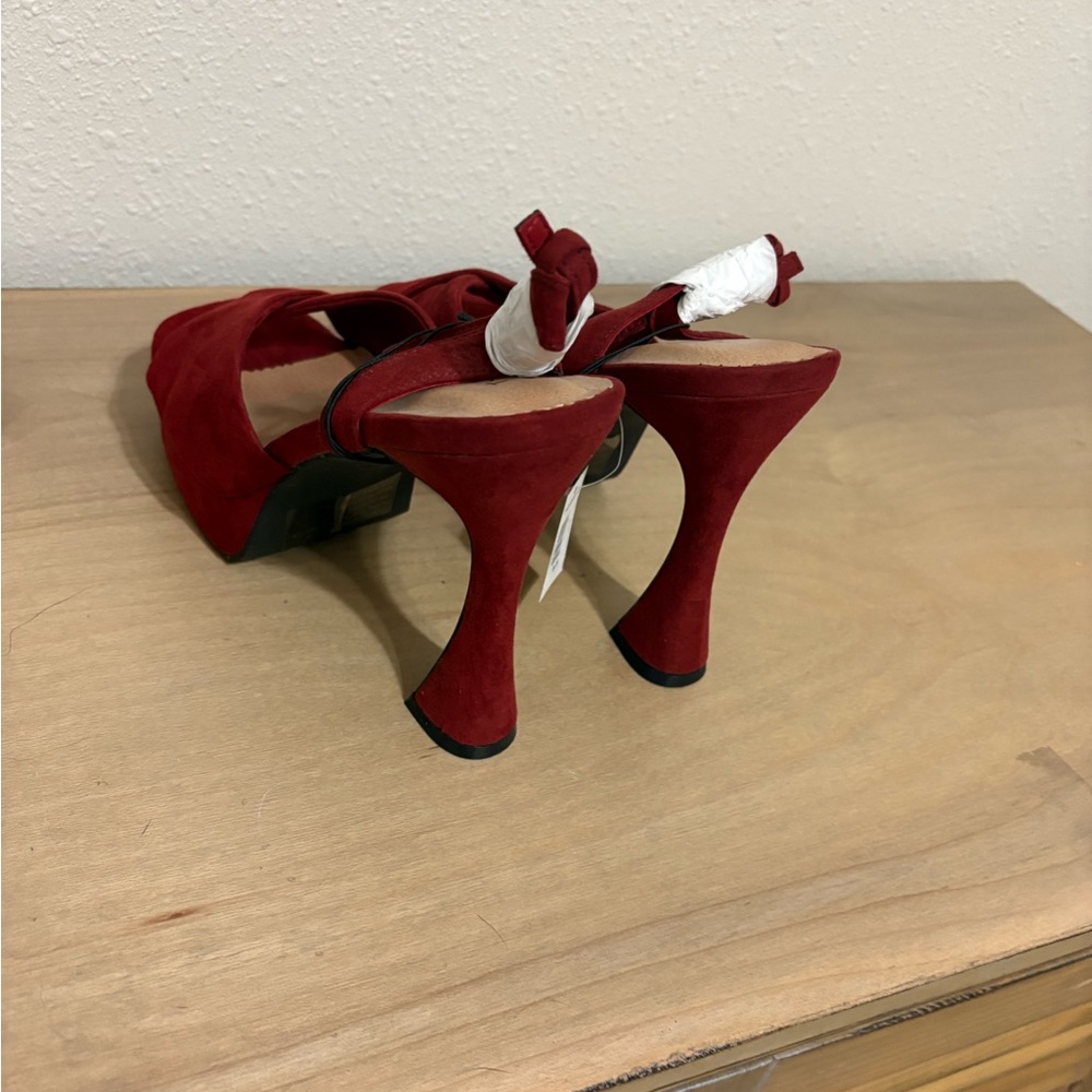 NWT Torrid Size 8.5W Red Platform Heels - Picture 4 of 10